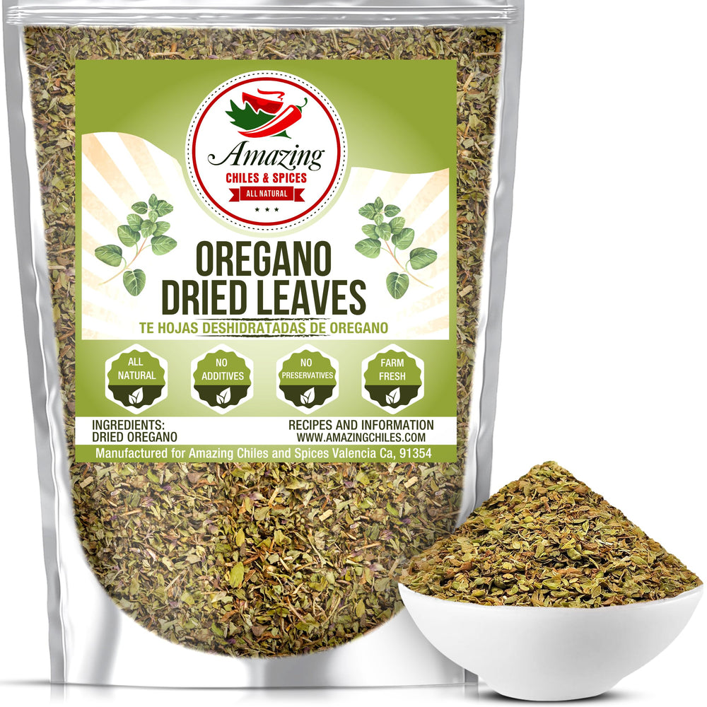 Amazing Chiles & Spices oregano dried leaves elevate tomato sauces and Mediterranean dishes