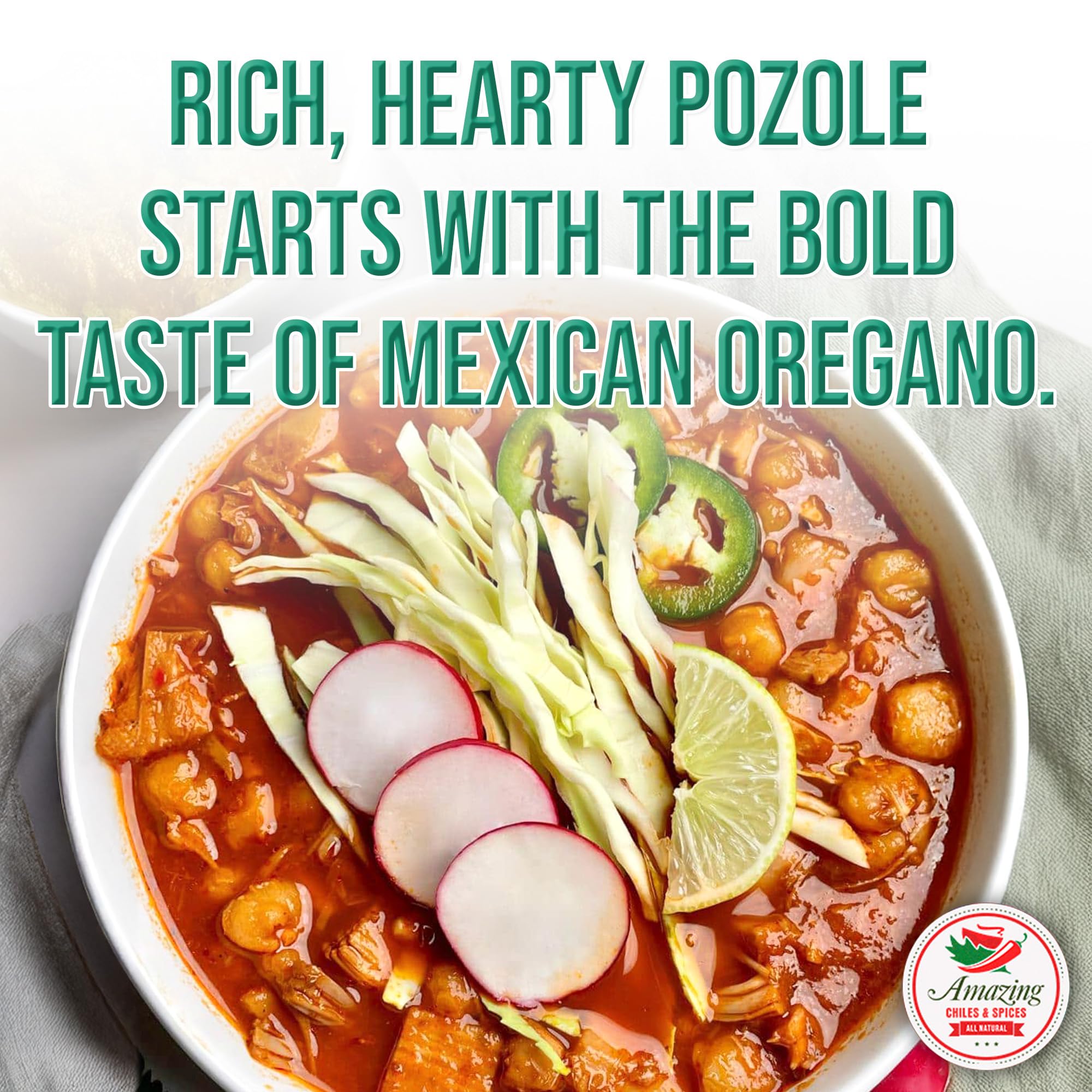 Amazing Chiles & Spices oregano sprinkled on enchiladas for authentic taste.
