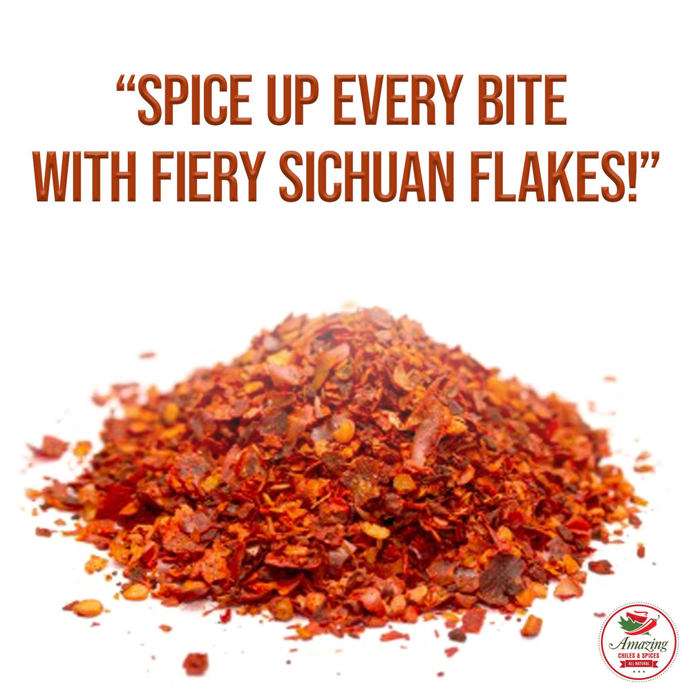 Sichuan chili flakes in soup add warm, savory heat