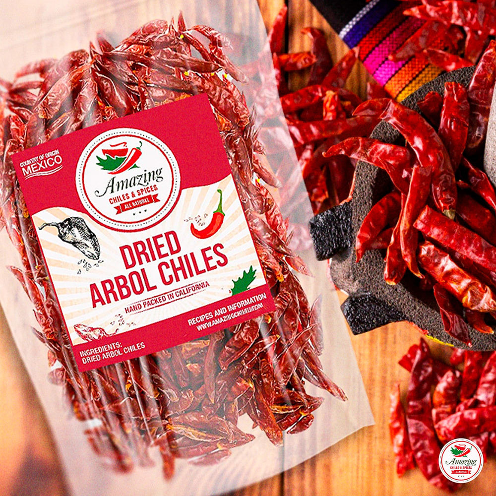 Amazing Chiles & Spices six-pack bundle back shows packaging and contents