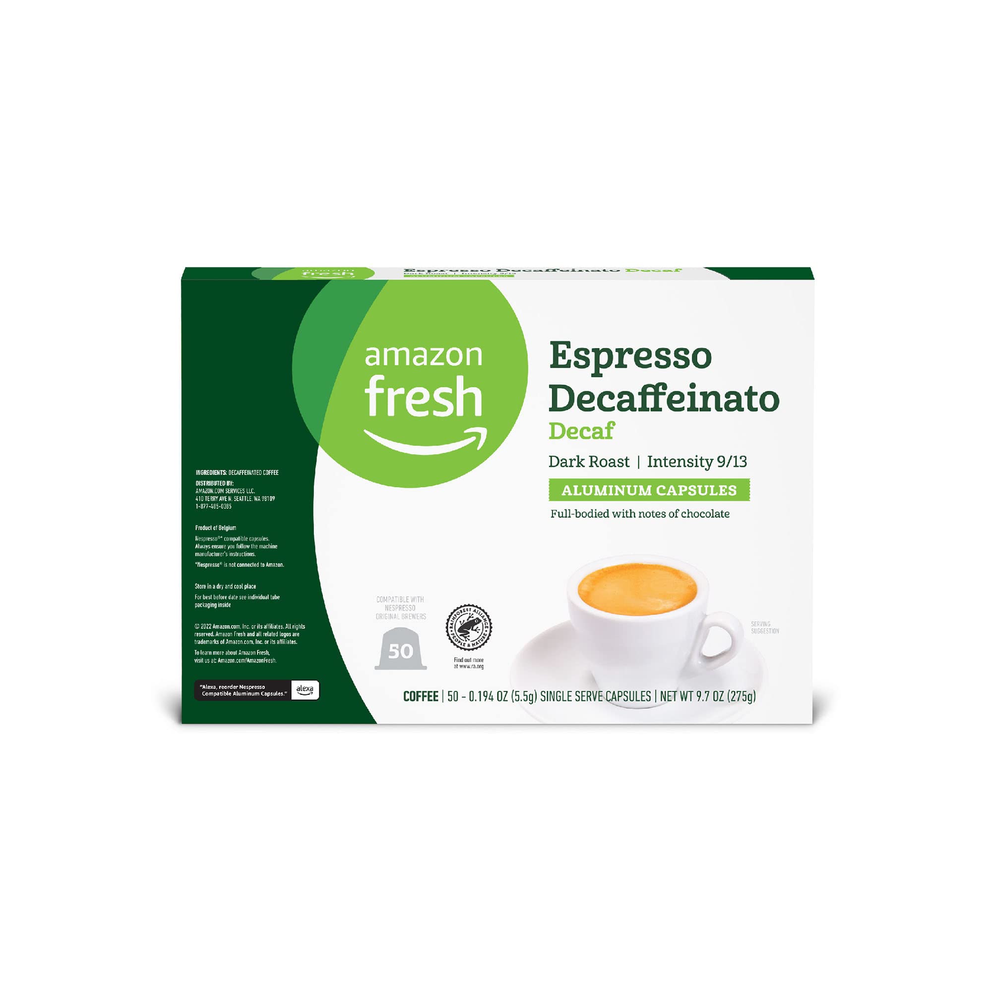 Product of Belgium origin with Amazon Fresh roast profile