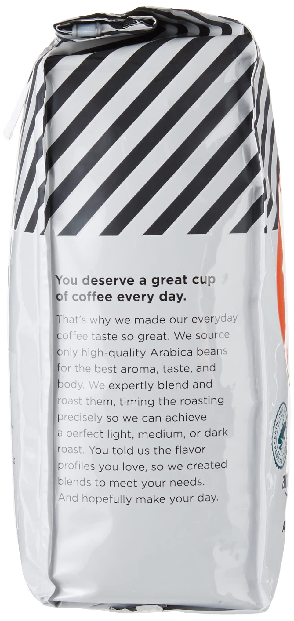 Aroma steam rising from Amazon Fresh Colombia coffee