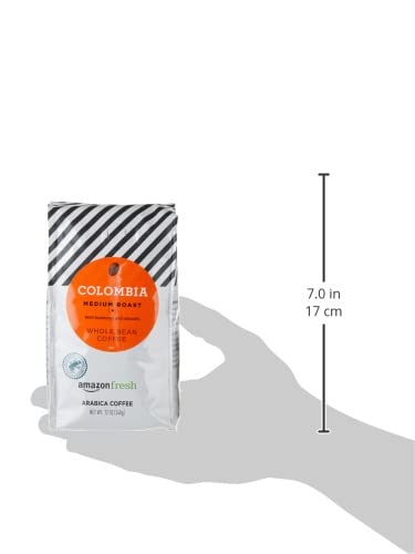 Amazon Fresh Colombia coffee on kitchen counter