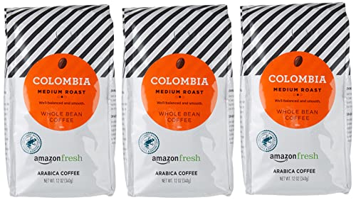 Morning routine with Amazon Fresh Colombia coffee cup