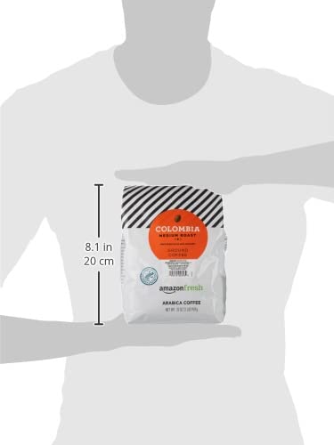 Amazon Fresh Colombia ground coffee fresh packaging ready to ship