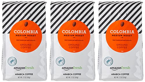 Amazon Fresh Colombia ground coffee morning routine with inviting aroma
