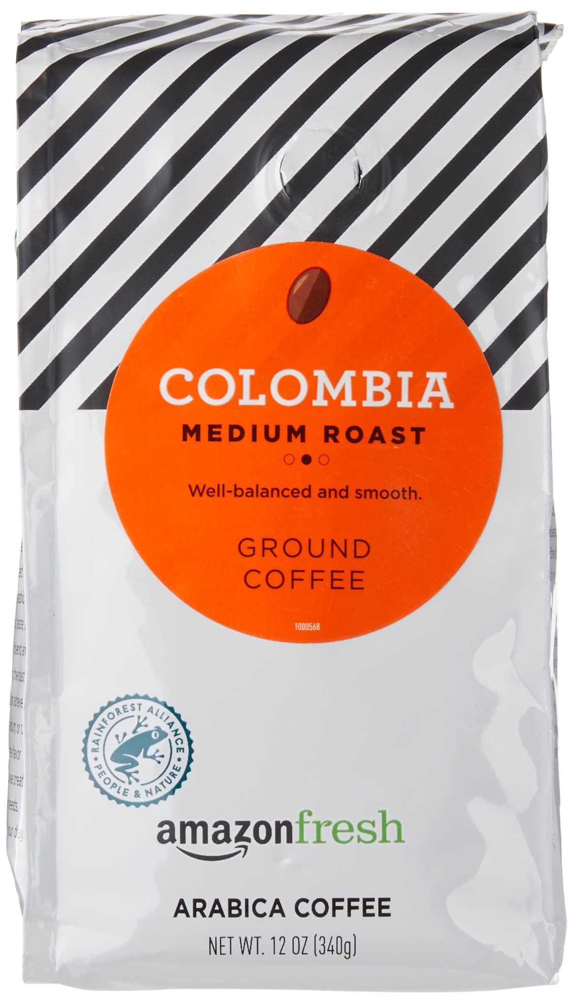 Amazon Fresh Colombia ground coffee triple-pack bags for easy at-home brewing