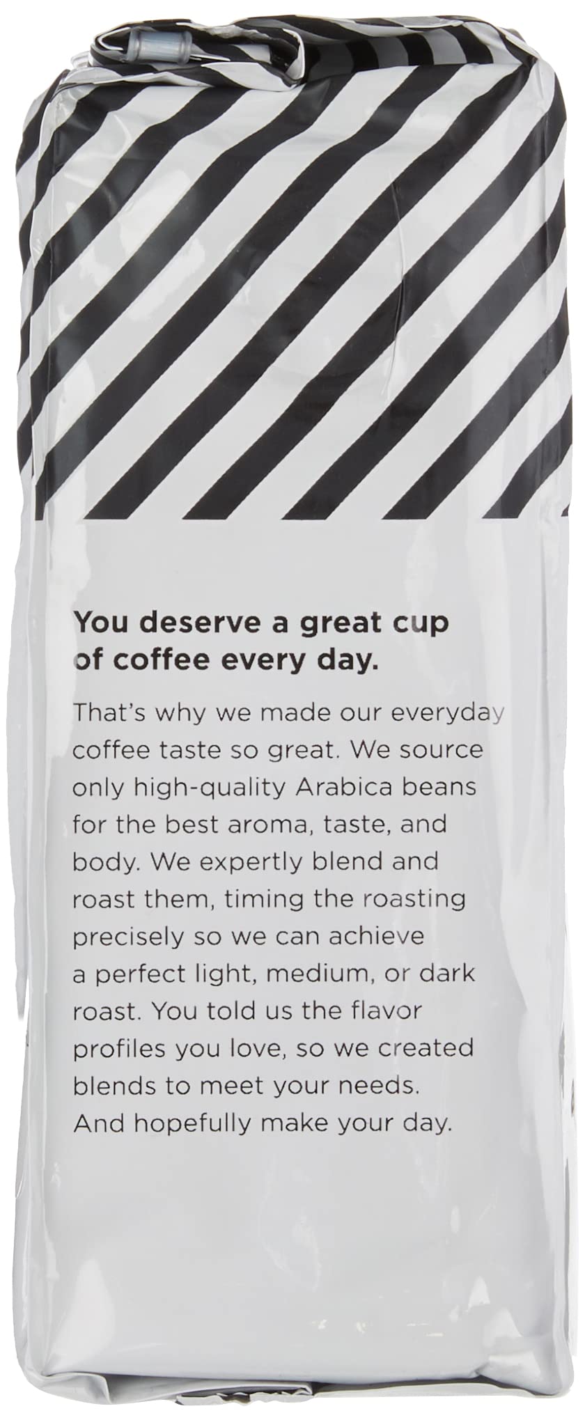 Amazon Fresh Decaf Colombia coffee beans roasted to balanced flavor