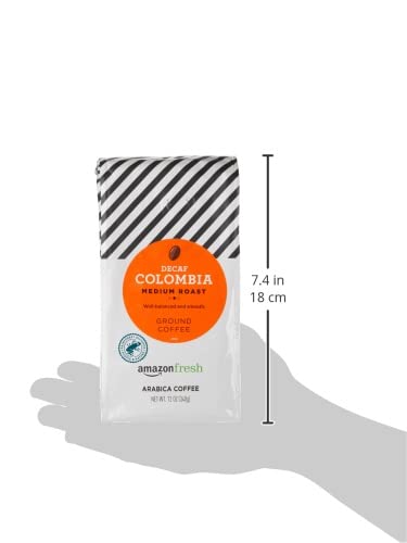 Amazon Fresh Decaf Colombia brand logo signaling trusted quality