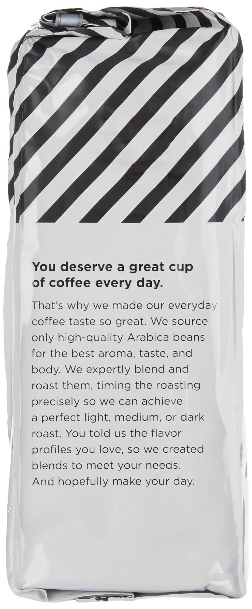 Amazon Fresh decaf brew pour demonstrates smooth finish ideal for afternoon sessions