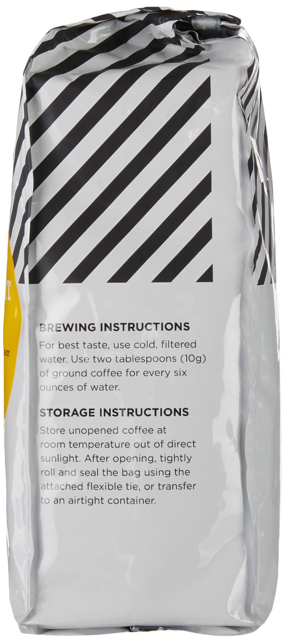Aromatic roast from Amazon Fresh Just Bright yields nutty caramel notes when brewed.