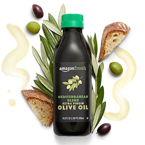 Amazon Fresh Mediterranean EVOO bottle front view for everyday cooking
