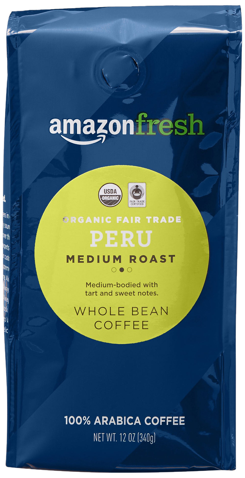 Amazon Fresh Peru coffee fragrance highlighting a smooth finish