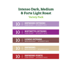 Amazon Fresh Ristretto Intens capsules release rich aroma for a robust shot.