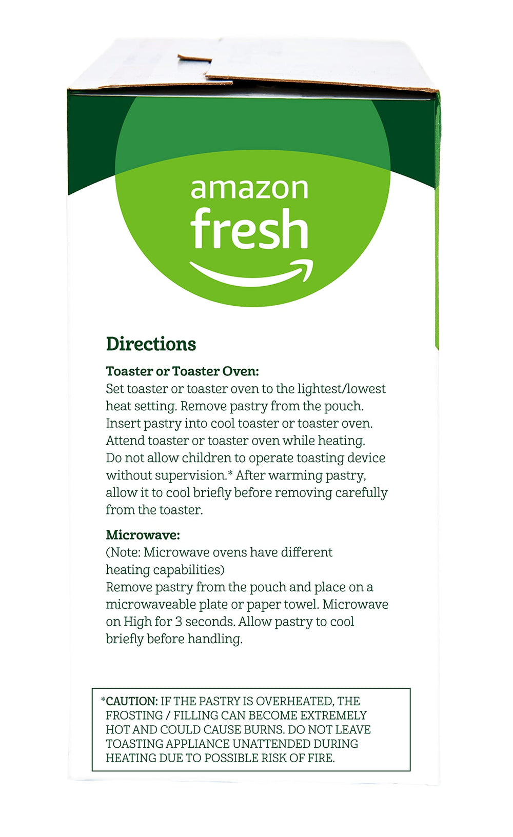 Amazon Fresh cherry toaster pastries 12-count box for a warm, satisfying morning treat.