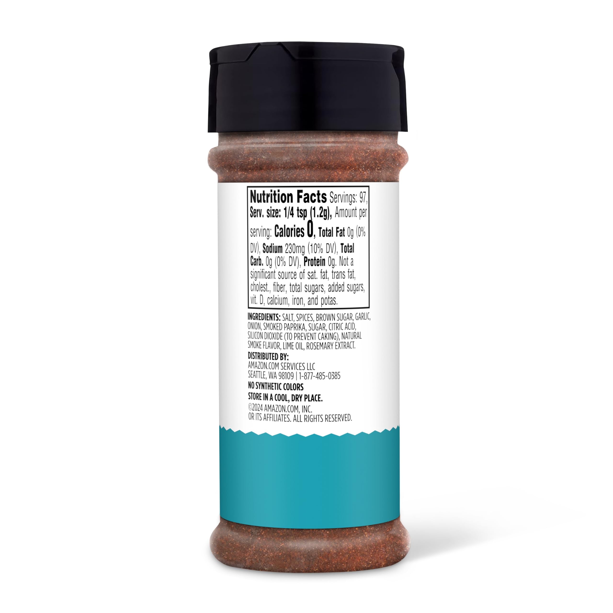 Amazon Grocery 4.12-ounce container shown, versatile seasoning for veggies.