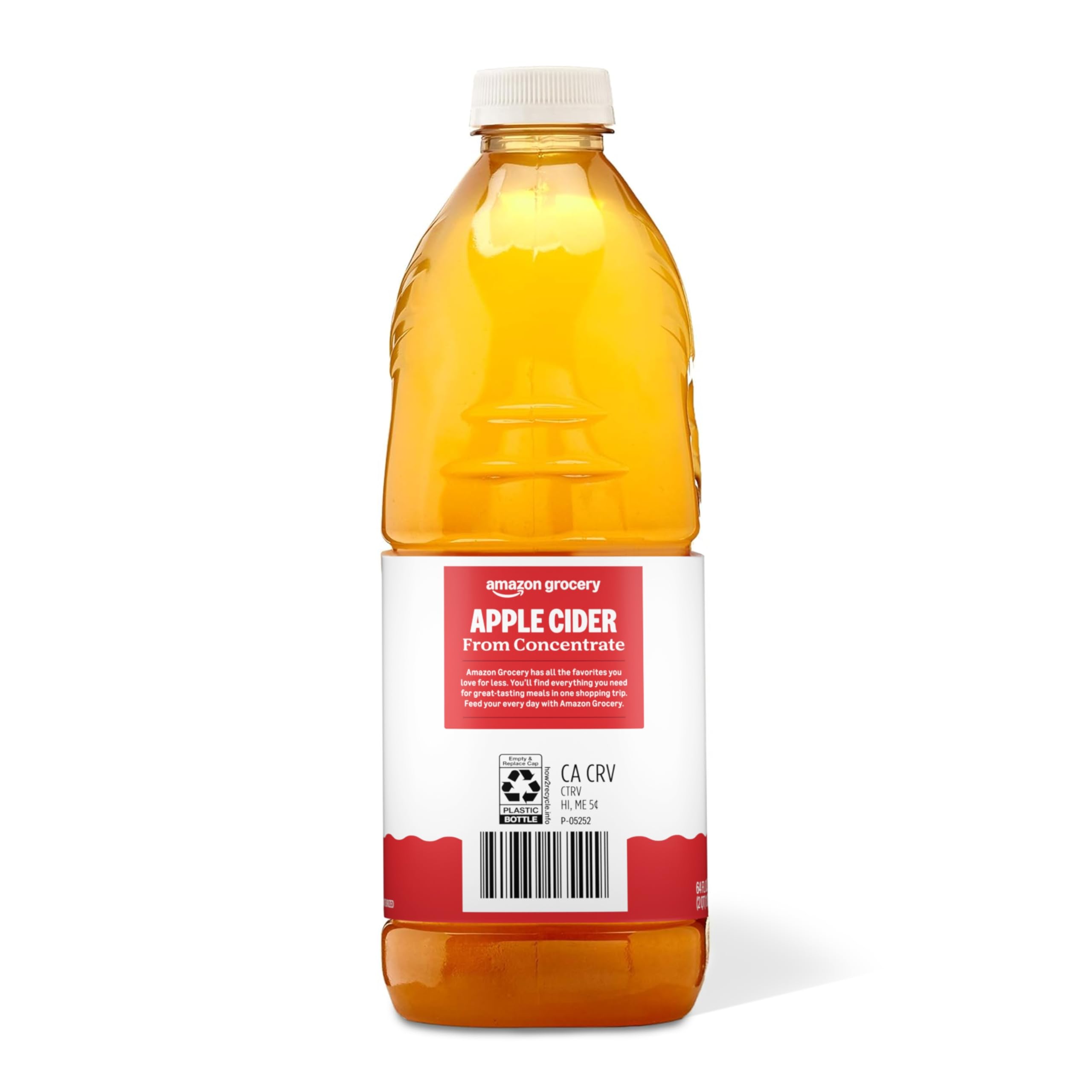 Amazon Grocery Apple Cider 64oz in pantry, ready for easy meal prep.