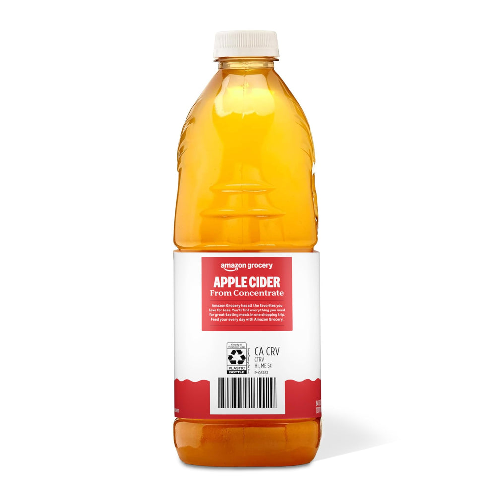 Amazon Grocery Apple Cider 64oz in pantry, ready for easy meal prep.