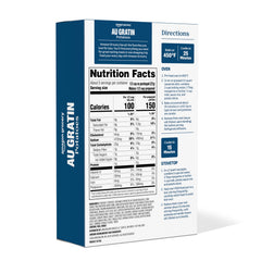 Amazon Grocery Au Gratin Potatoes box back with clear prep directions.