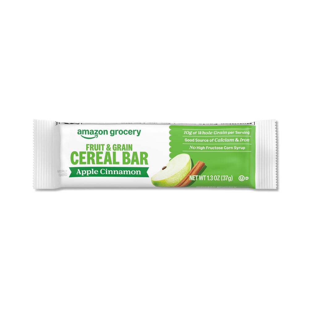 Amazon Grocery apple cinnamon bars noting no high fructose corn syrup