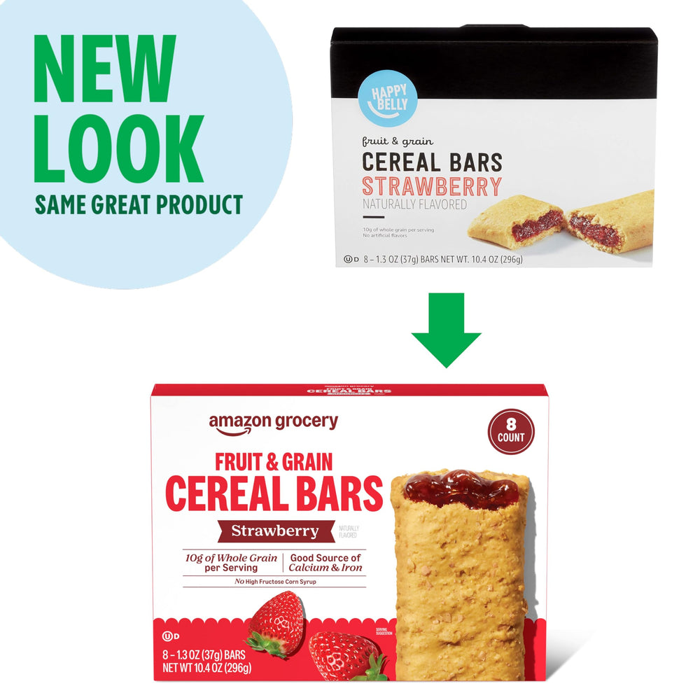 Amazon Grocery bars package-open, ready-to-enjoy snack anytime.