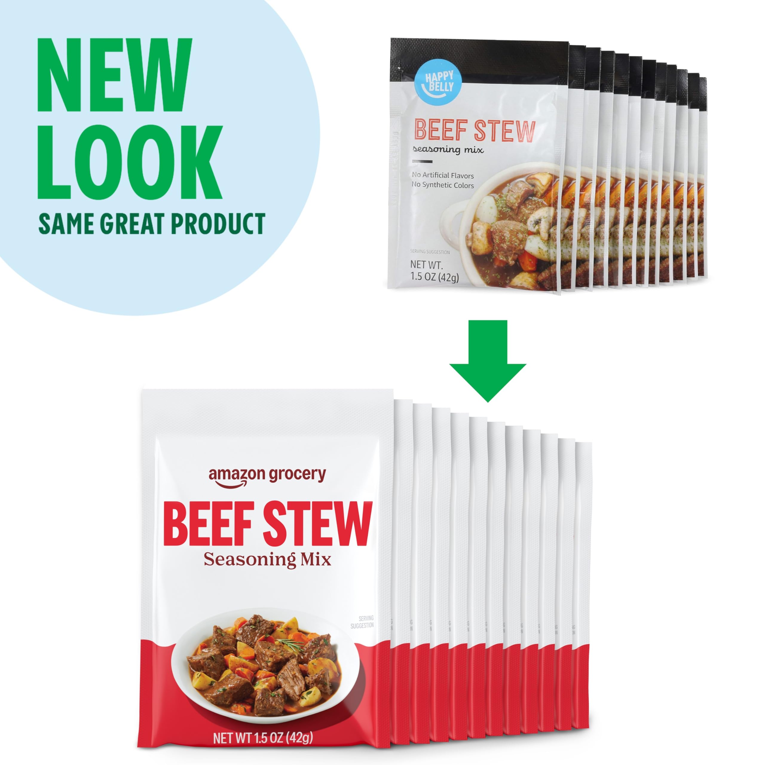 Measuring spoon with Amazon Grocery Beef Stew Seasoning Mix for precise portions