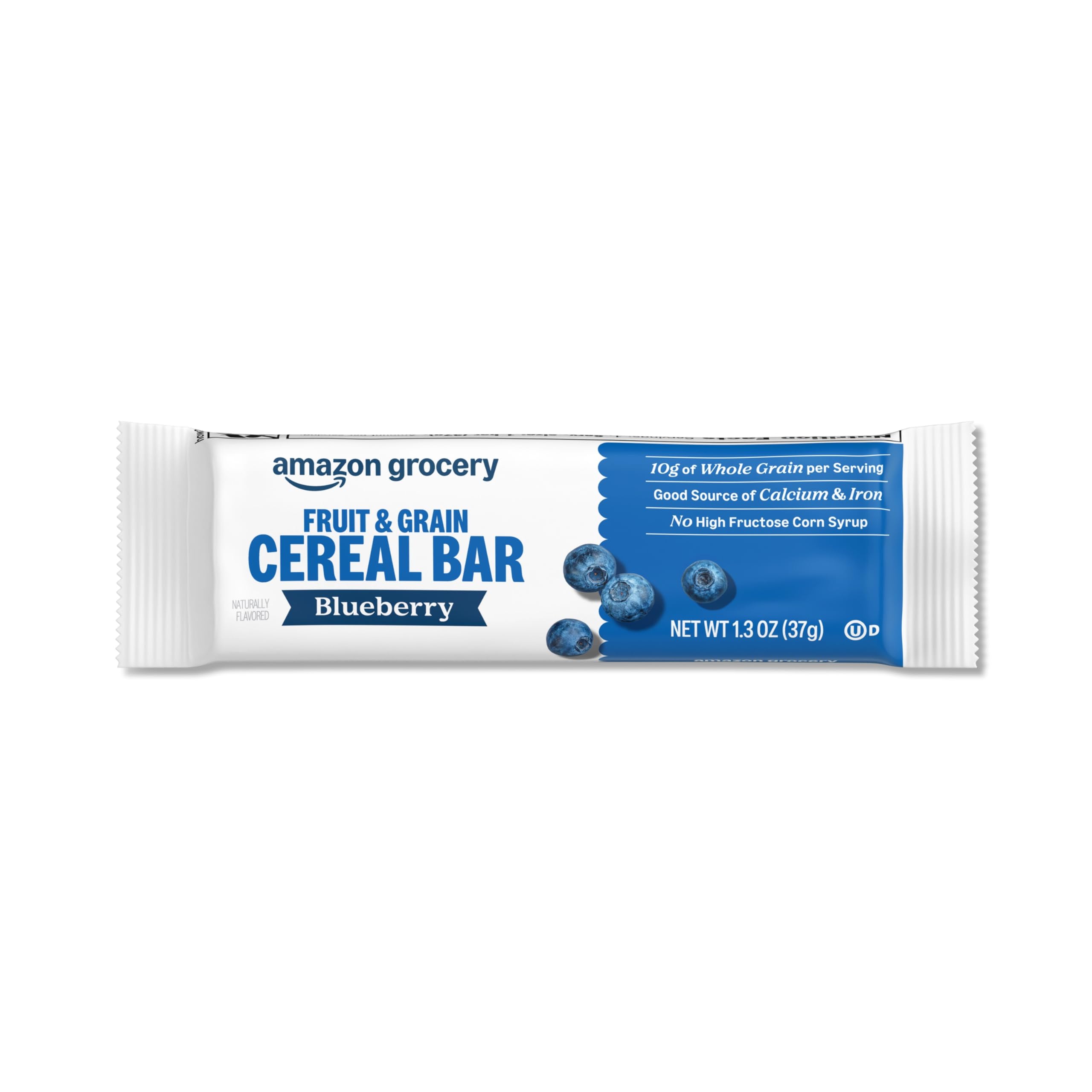 Amazon Grocery blueberry bars ingredients list notes wheat and soy.