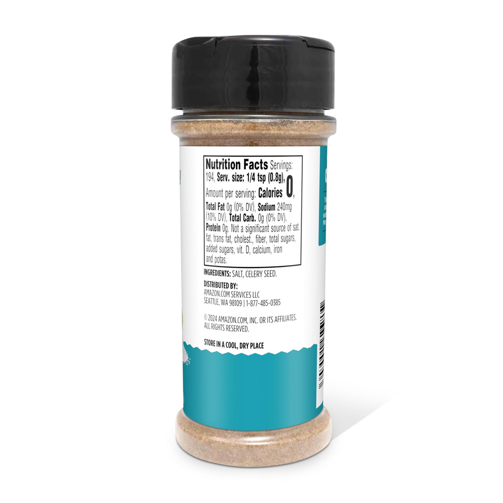 Amazon Grocery celery salt closeup reveals celery seed and salt texture.