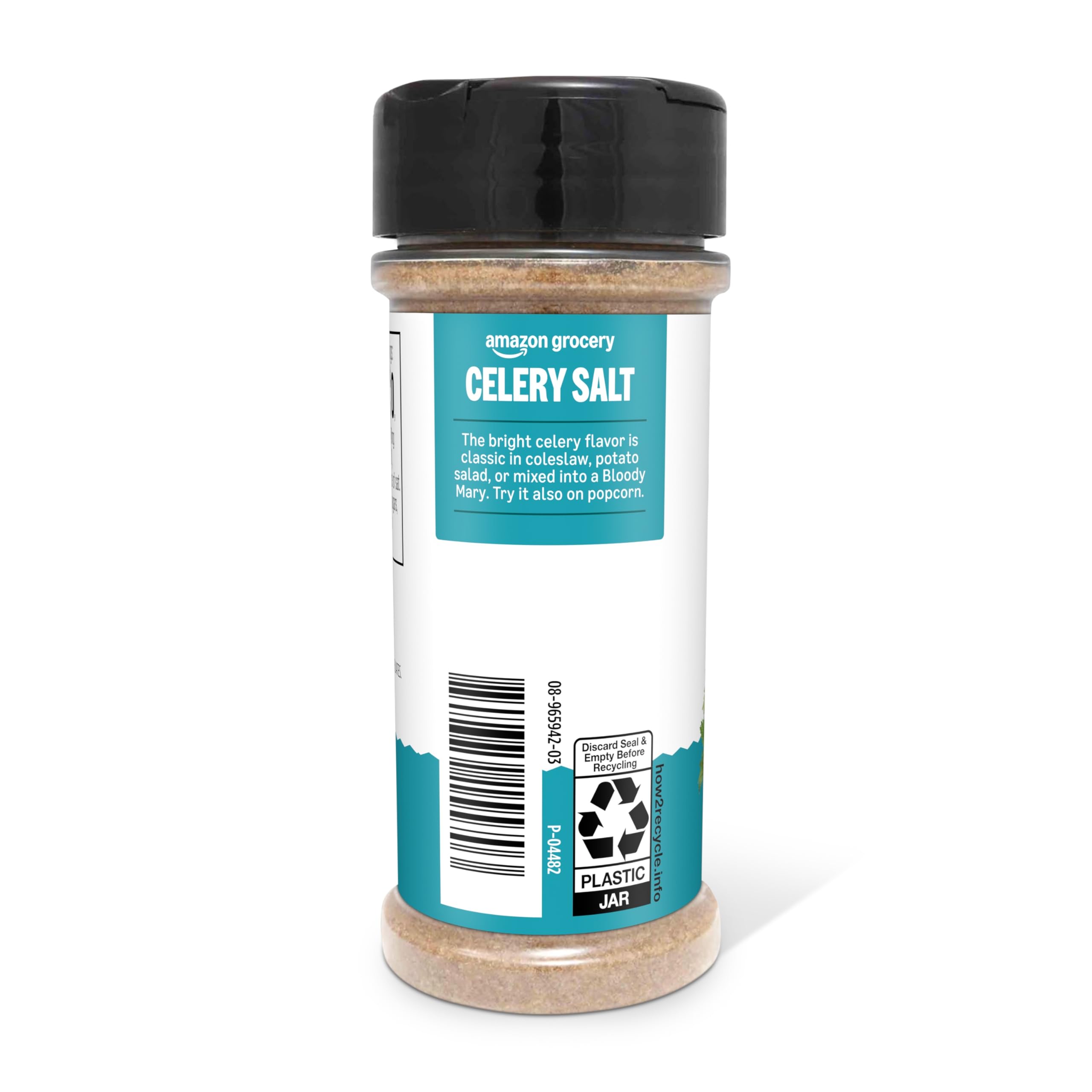 Amazon Grocery celery salt shaker-top for effortless, controlled seasoning.