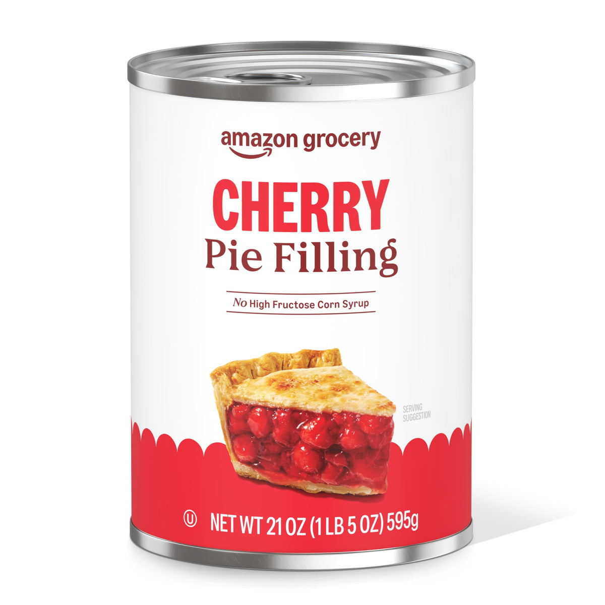 Amazon Grocery Cherry Pie Filling 21oz can, perfect for quick desserts.