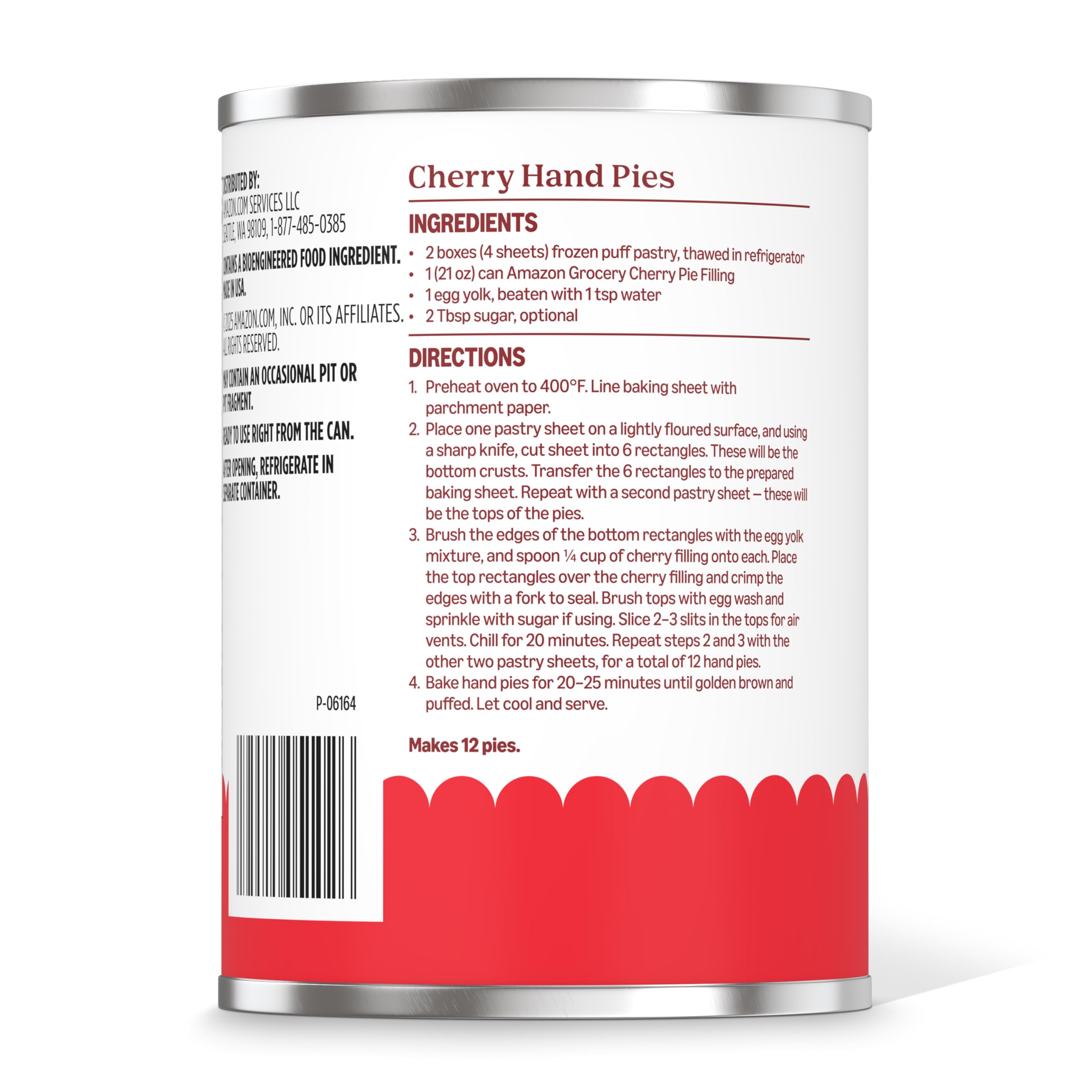 Amazon Grocery Cherry Pie Filling served on a plate, dessert-ready in minutes