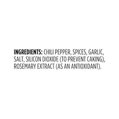 Amazon Grocery chili powder ingredients highlight peppers, salt, and spices for versatile seasoning.