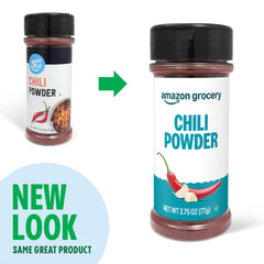 Amazon Grocery chili powder packaging helps shoppers spot quality at a glance.
