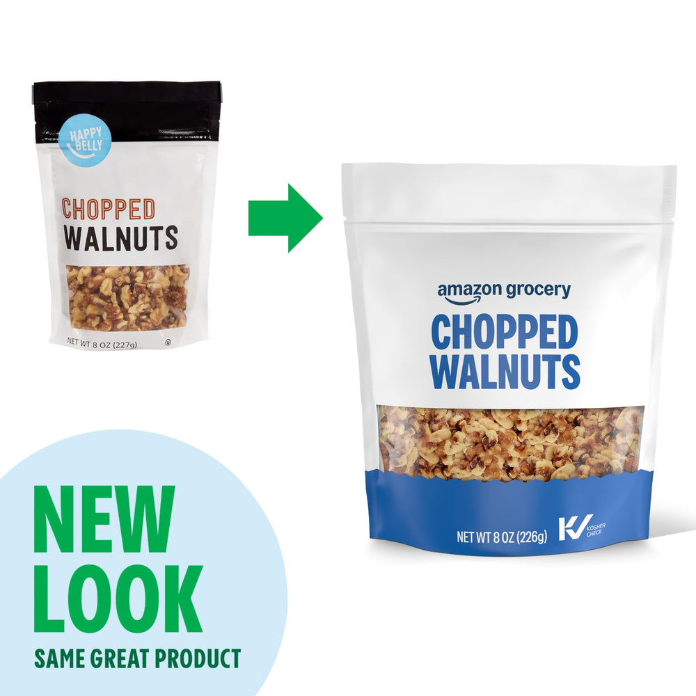 Amazon Grocery chopped walnuts ideal for oats salads and desserts.