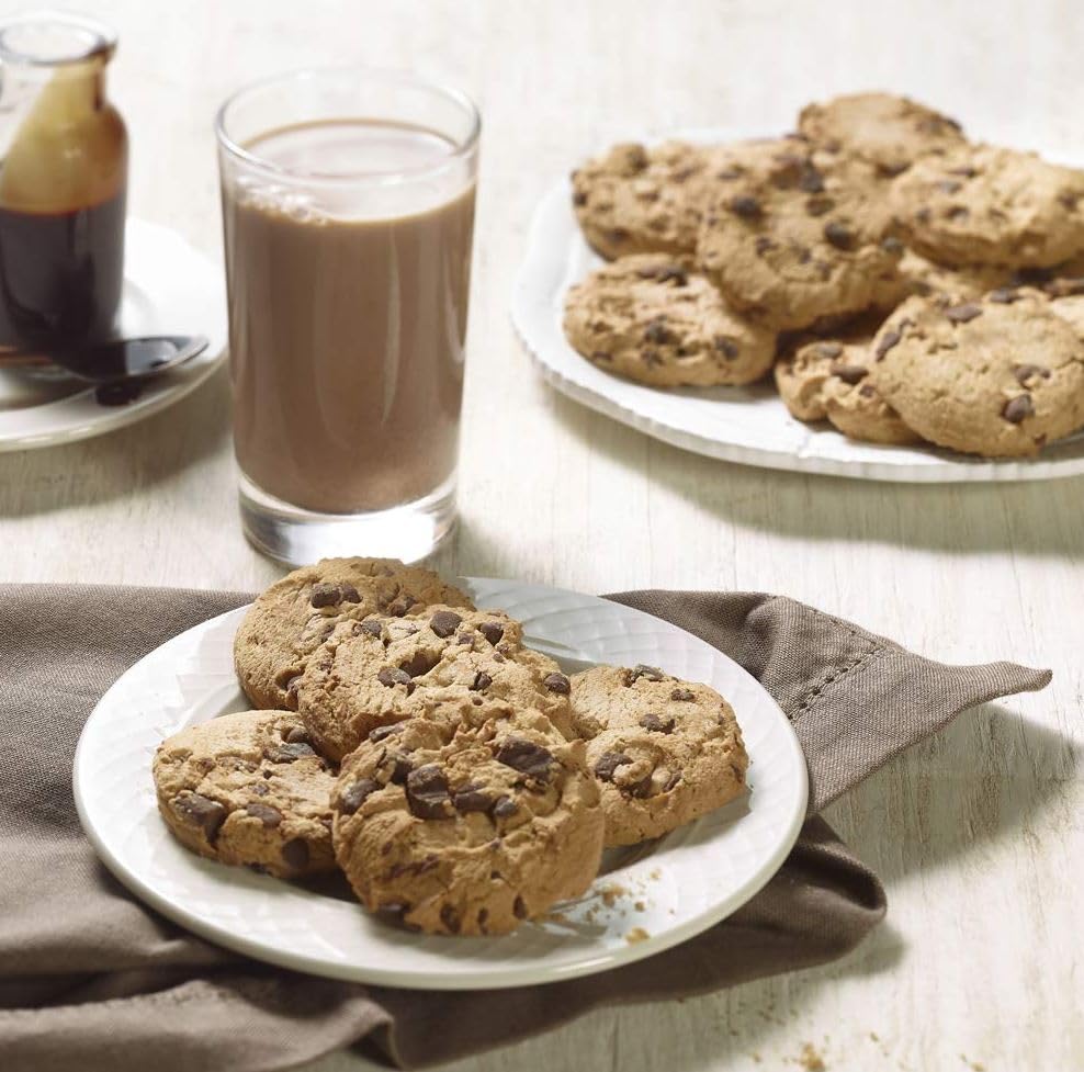 Amazon Grocery cookies stacked beside packaging for easy storage
