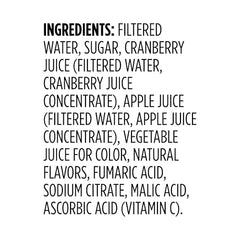Chilled glass of Amazon Grocery Cranberry Apple Juice Cocktail ready to enjoy