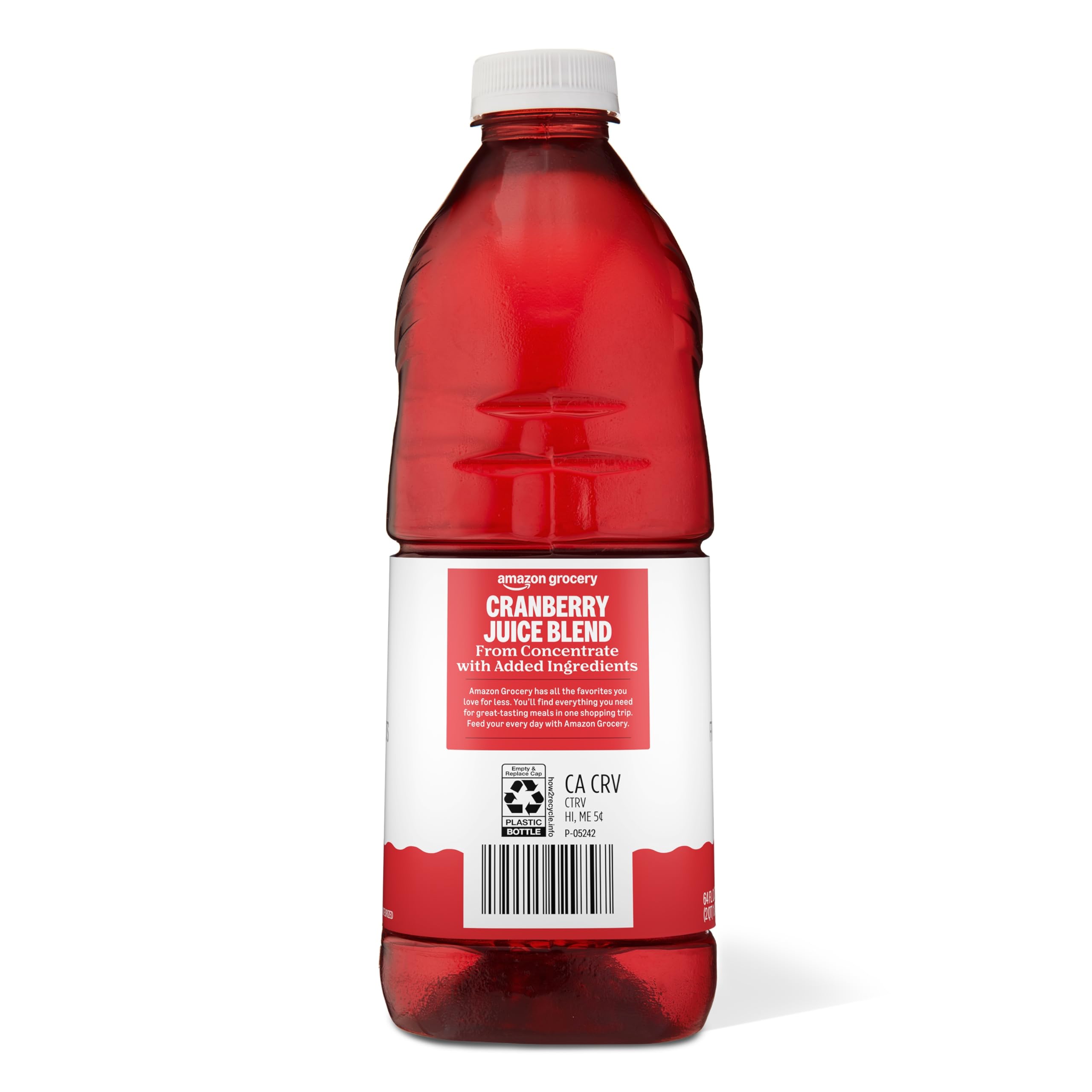 Amazon Grocery Cranberry Juice Blend on store display for pantry use.