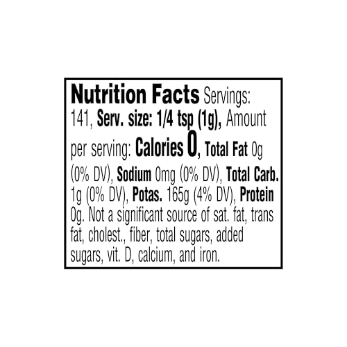 Amazon Grocery Cream of Tartar 5oz label highlights anti-crystallizing benefits for smoother batters.