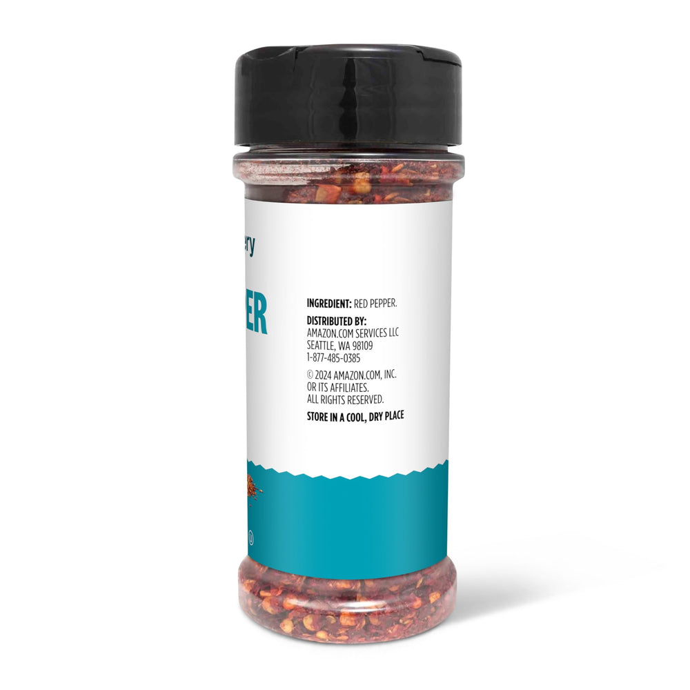 Amazon Grocery crushed red pepper spice shaker in a kitchen setup for quick heat