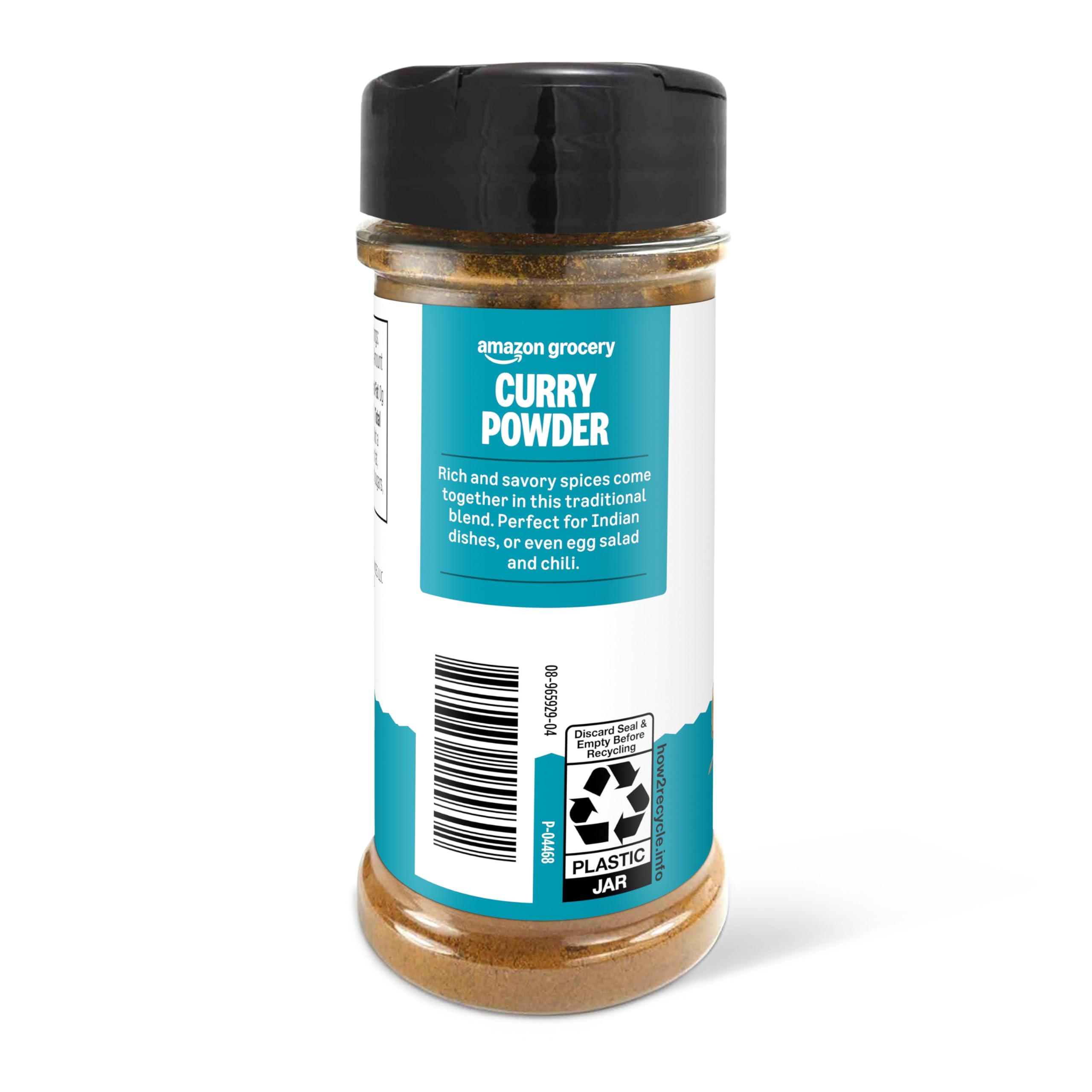 Amazon Grocery curry powder packaging emphasizing convenience and freshness