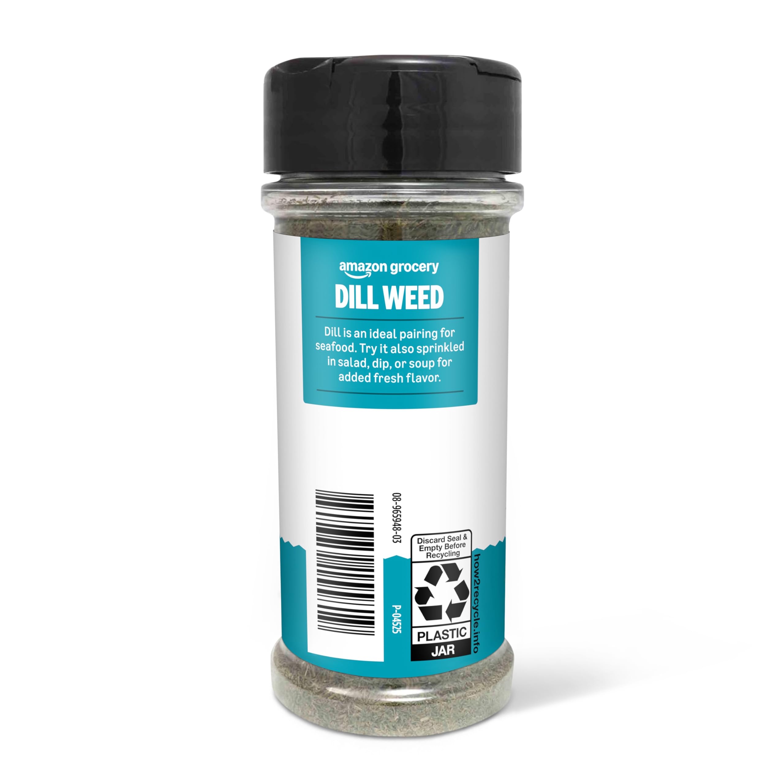 Amazon Grocery Dill Weed spice on shelf helps elevate recipes with fresh herb flavor.