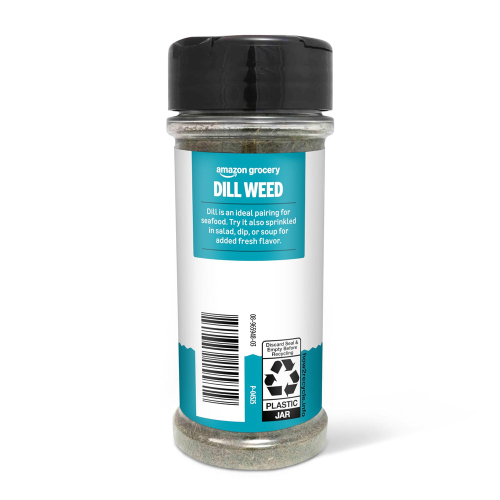 Amazon Grocery Dill Weed spice on shelf helps elevate recipes with fresh herb flavor.