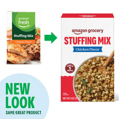 Amazon Grocery fluffy stuffing with herbs, perfect side for holiday meals.