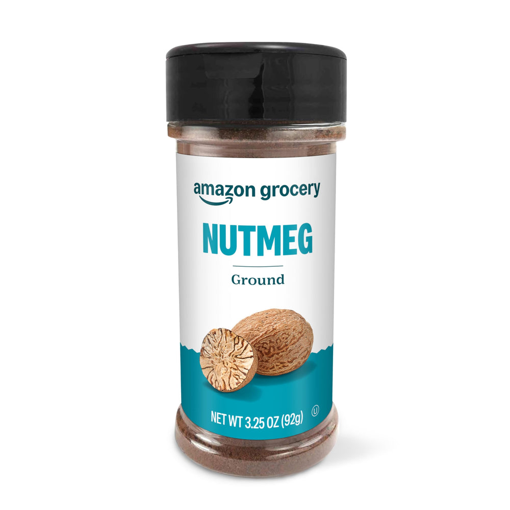 Amazon Grocery ground nutmeg jar front view for rich aroma