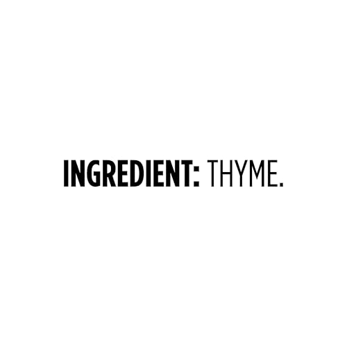 Amazon Grocery ground thyme 2oz jar back shows label and storage guidance.