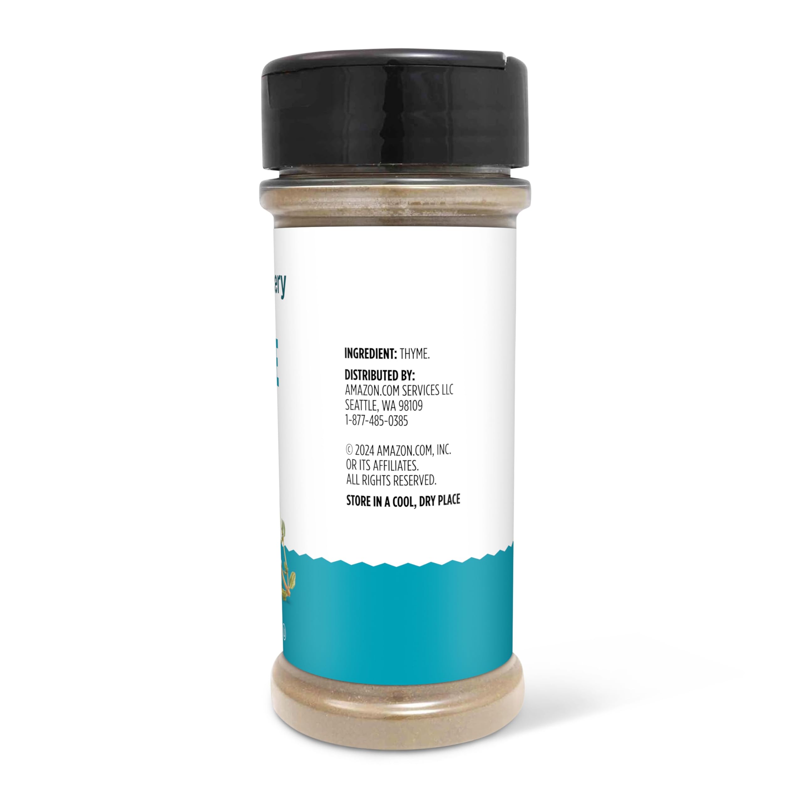 Amazon Grocery ground thyme on kitchen counter, convenient pantry staple.