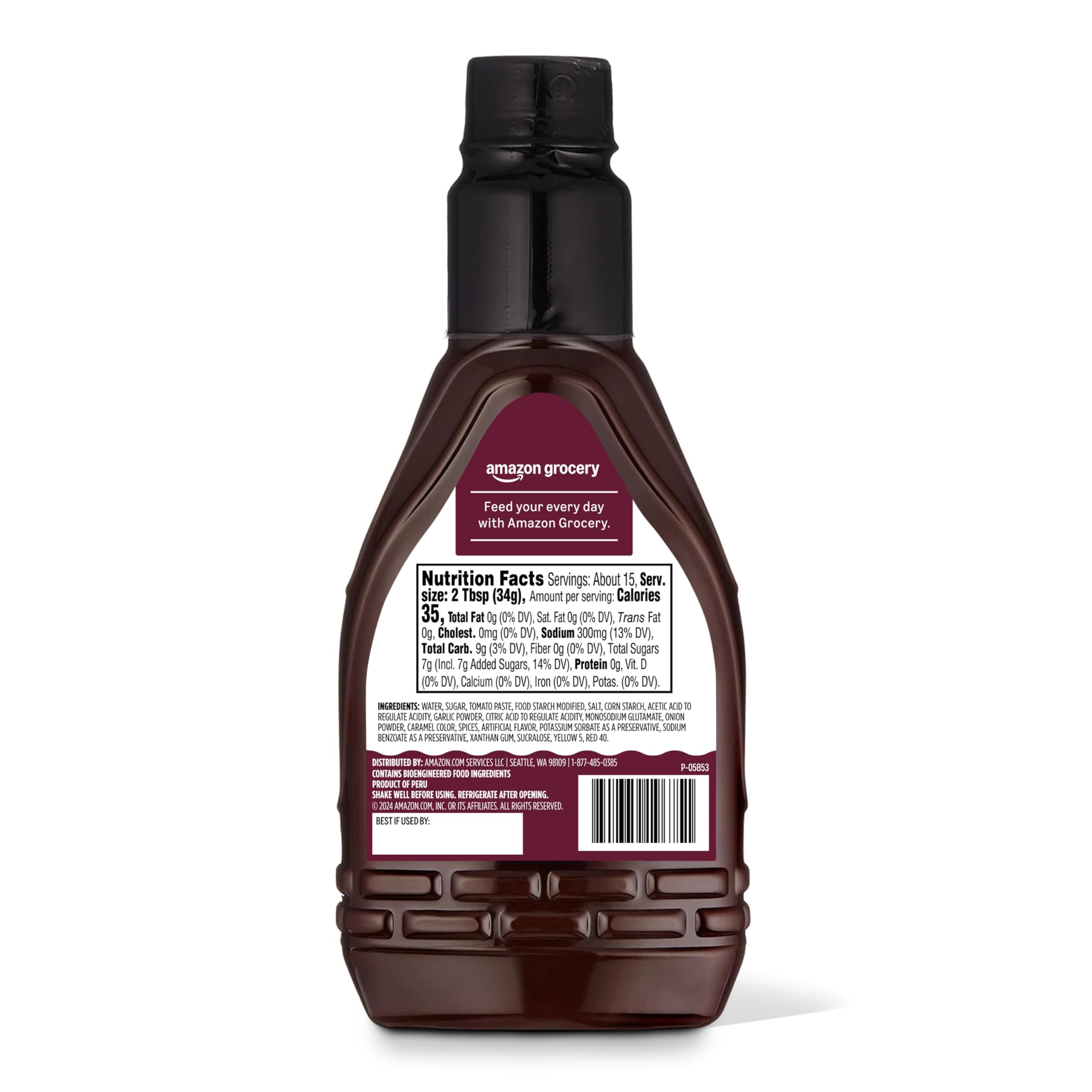 Amazon Grocery Hickory Smoke BBQ Sauce during grilling session for quick glaze