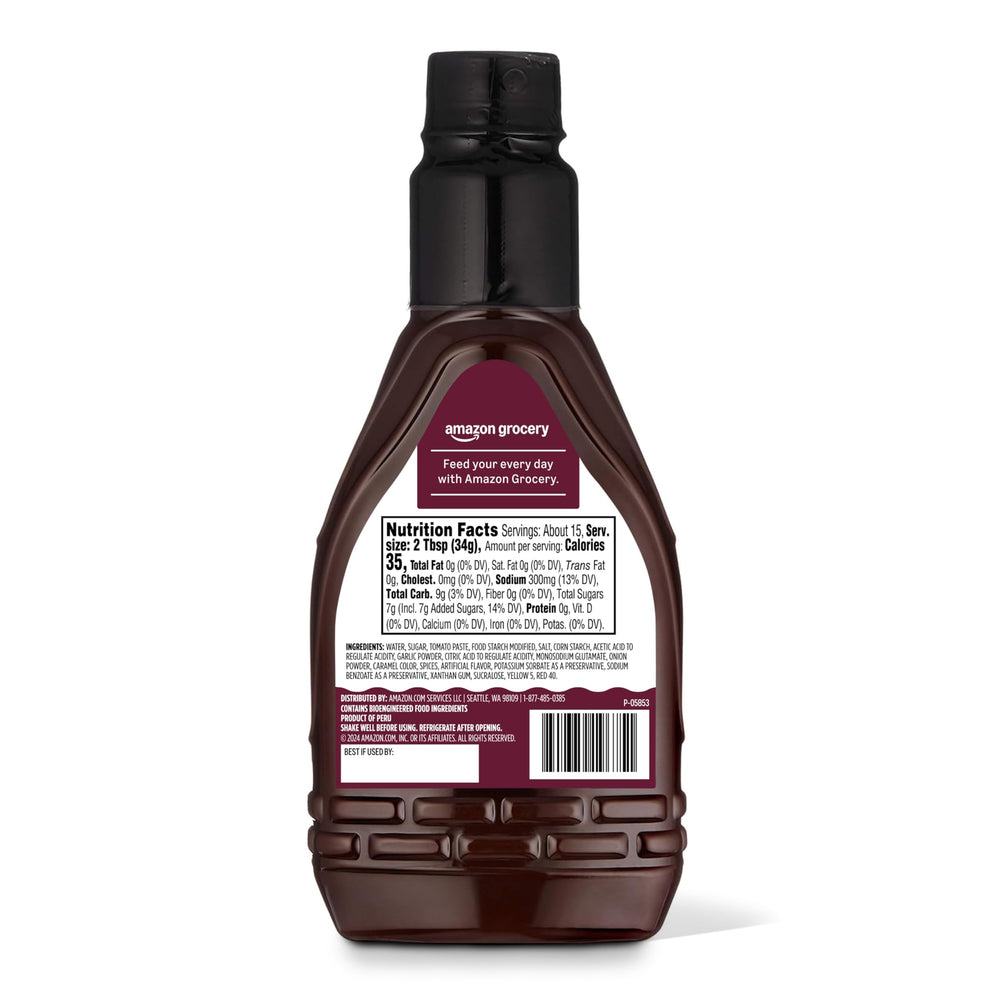 Amazon Grocery Hickory Smoke BBQ Sauce during grilling session for quick glaze