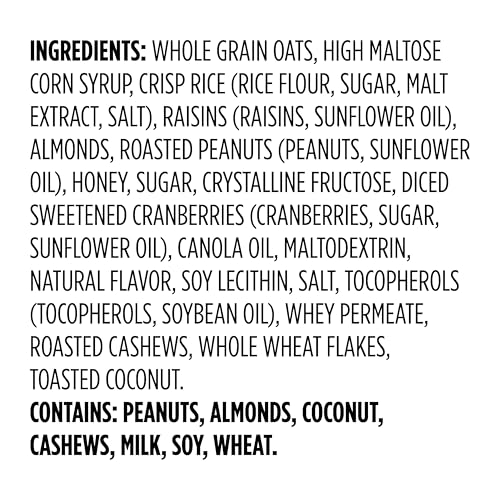 Amazon Grocery ingredients panel highlights nuts and dairy for mindful meal planning.