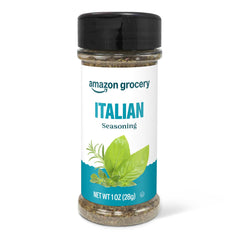 Amazon Grocery Italian Seasoning 1oz bottle ready to flavor sauces and pastas.